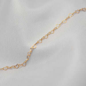 Heart 14kt Yellow Gold Chain