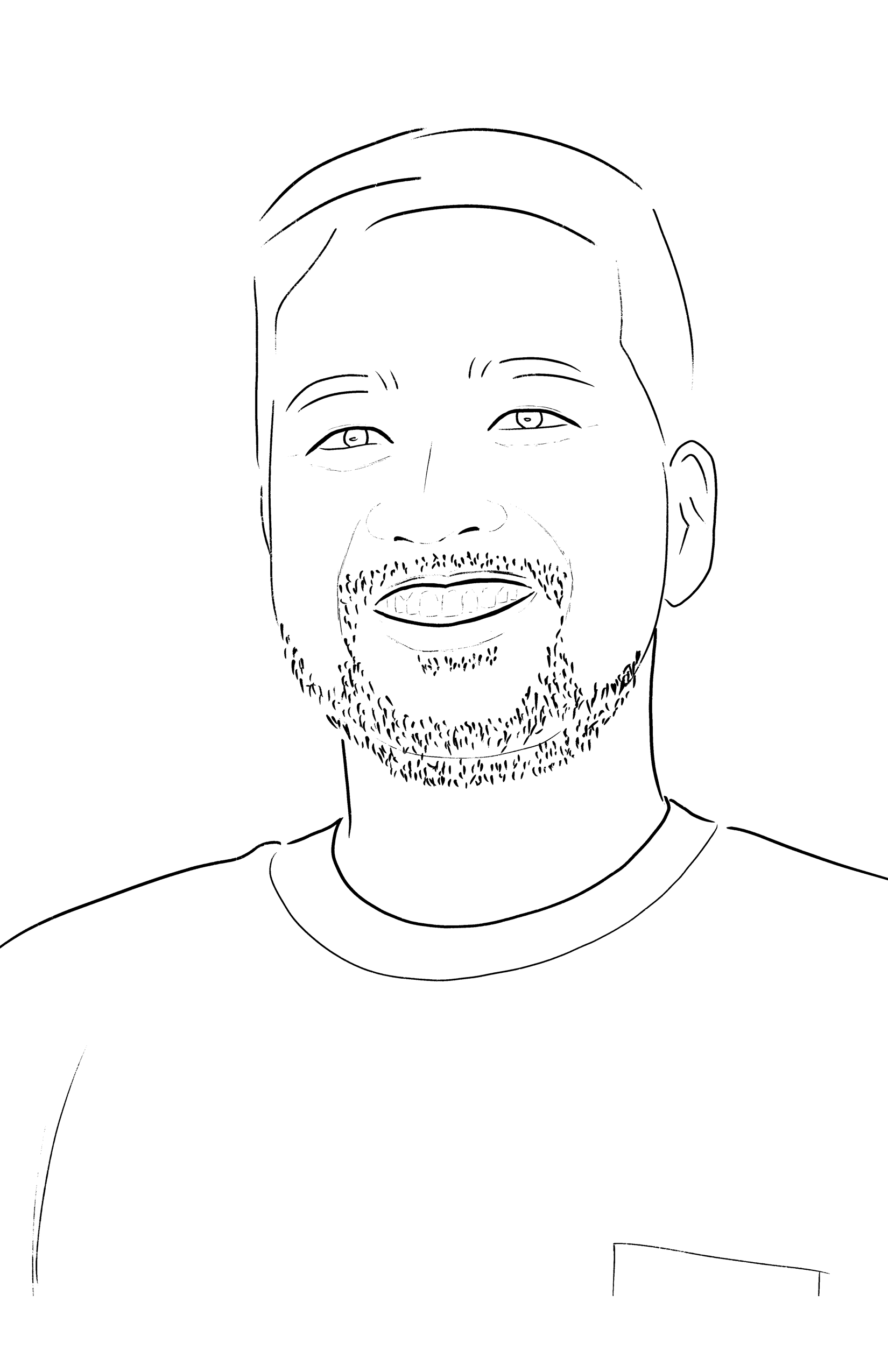 Portrait Line Art with 1 Person / Pet - Image 3