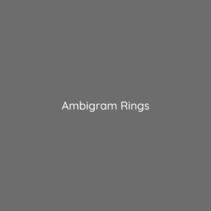 Ambigram Rings